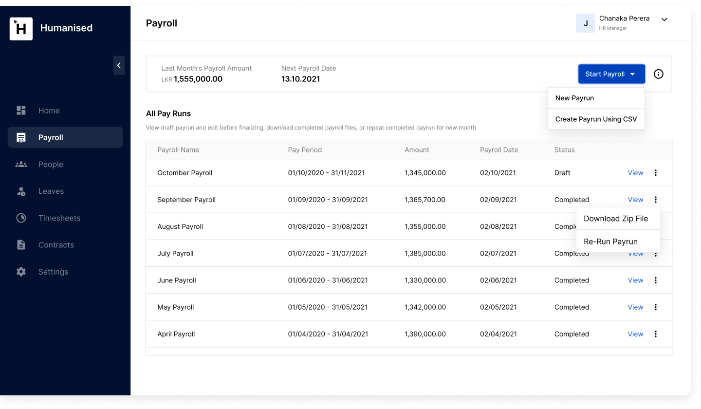 HR Software and Payroll for Sri Lankan Businesses | Humanised