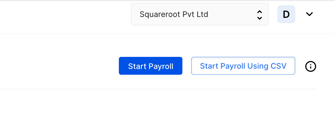 Create payruns buttons